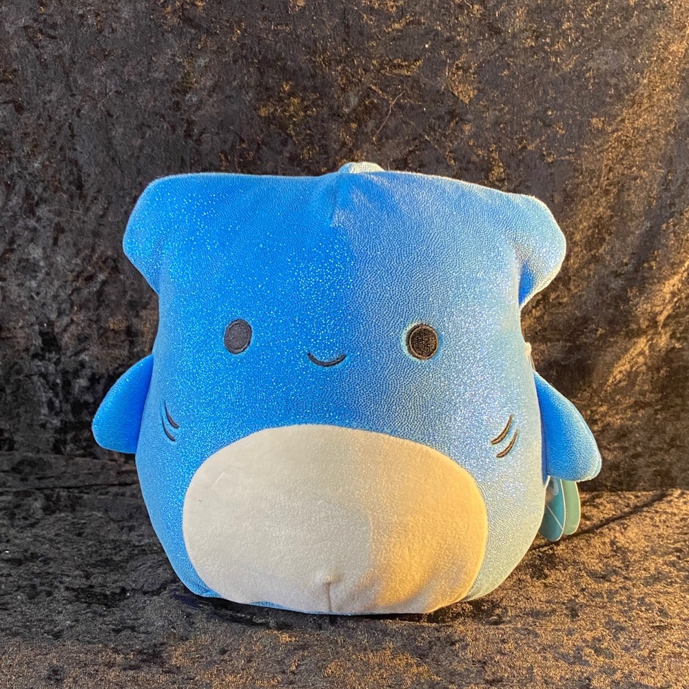 Squishmallows Blue and Cream Plush Shark - NITRO